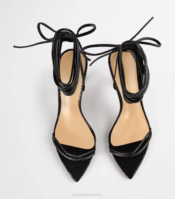 Stöckelschuhe| de Tony Bianco Frauen Millie-Heels schwarze Schlange 4624110